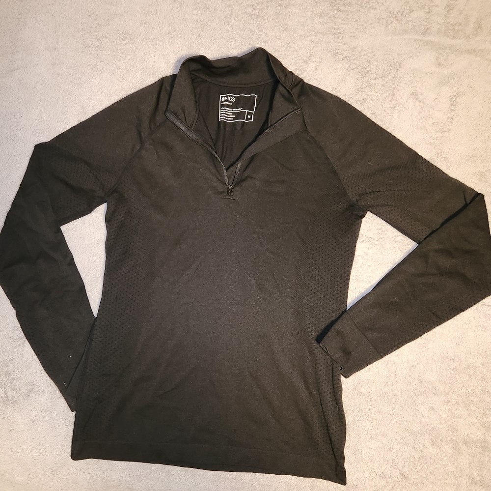 Figs quarter zip Salta Black Medium